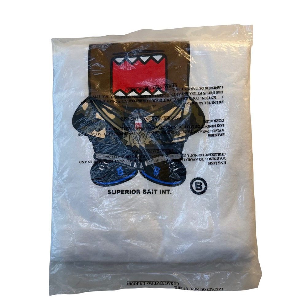 Domo Rapper Tee x‎ Bait - 2013 Superior Bait Int. white shirt 3XL
